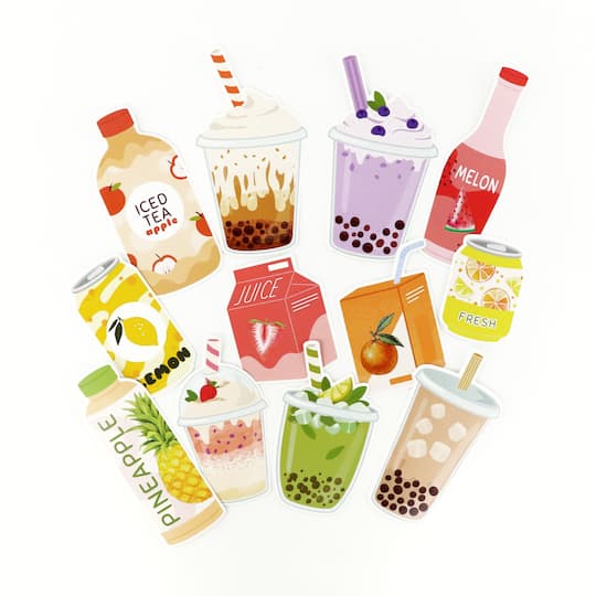 Cute Drink Die Cut Stickers by Recollections™